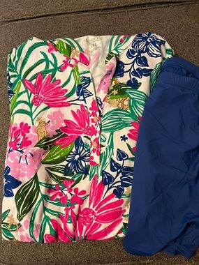 Lilly Pulitzer Love Active Dress Endless Summers Floral XXL